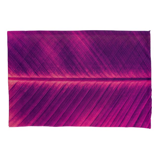 Abstract Palm Leaf: Toned Vein Pillowcase (Front)