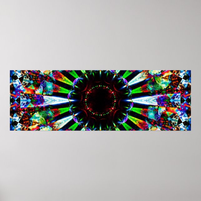 Abstract Panoramic Art Poster (Front)