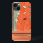 Abstract Parade of Eggs by Erica J Vess iPhone 13 Case<br><div class="desc">This abstract painting by Erica J Vess features a parade of eggs marching past a strip of orange. The multipaneled piece would make an excellent start to a modern art collection. Buy yours today!</div>
