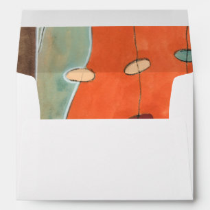 Abstract Parade of Eggs by Erica J Vess Envelope