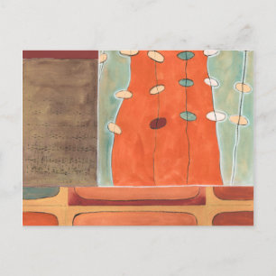Abstract Parade of Eggs by Erica J Vess Postcard