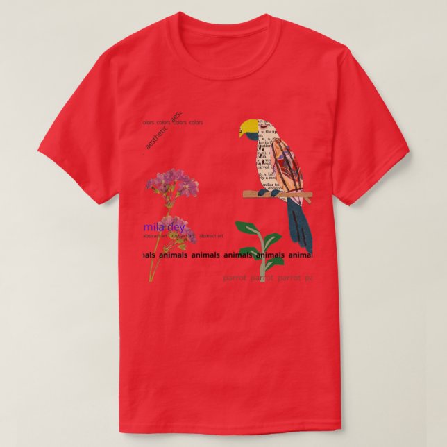 Abstract Parrot 3 T-Shirt (Design Front)