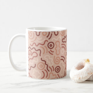 Abstract Party Doodle Pattern Coffee Mug