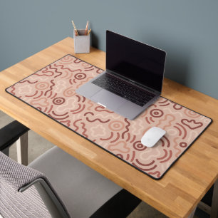 Abstract Party Doodle Pattern Desk Mat