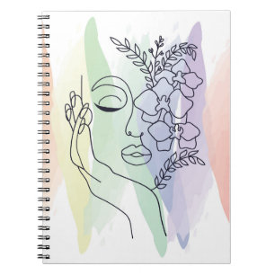 Abstract Pastel Aesthetic Sketchbook Notebook