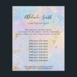 abstract pastel background flyer<br><div class="desc">beauty salon professional makeup artist flyer</div>