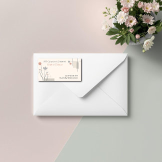 Abstract Pastel Design: Modern Florals & Geometry