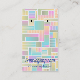 Abstract Pastel Earring Cards
