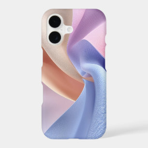 Abstract Pastel Fabric Flow with Gentle Curves