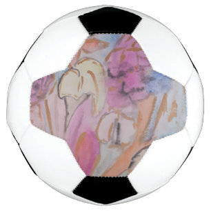 Abstract Pastel Floral  Football