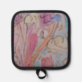 Abstract Pastel Floral Pot Holder