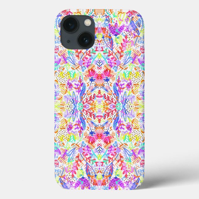 Abstract pastel flowers Case-Mate iPhone case (Back)