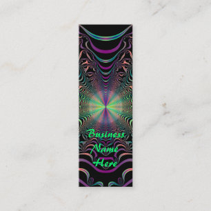 Abstract Pastel Fractal Web Bookmark Business Card
