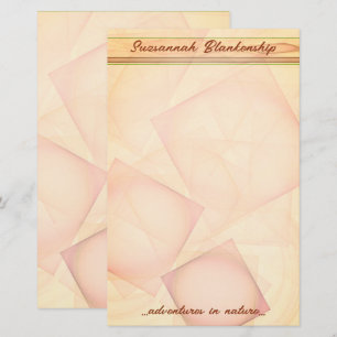 Abstract Pastel Geometric Tile Background  Stationery