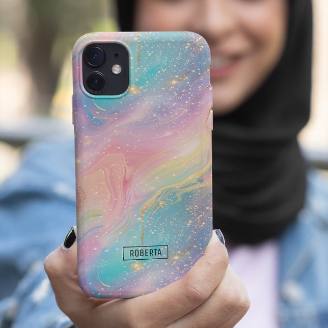 Abstract Pastel Glitter Seamless Pattern Case-Mate iPhone Case (Creator Uploaded)