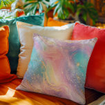 Abstract Pastel Glitter Seamless Pattern Cushion<br><div class="desc">Abstract pastel glitter seamless pattern with pink,  blue,  and gold.</div>