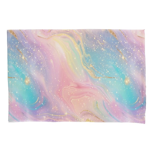 Abstract Pastel Glitter Seamless Pattern Pillowcase (Front)