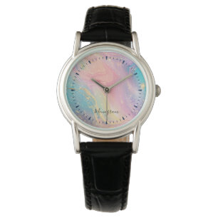 Abstract Pastel Glitter Seamless Pattern Watch