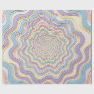 Abstract Pastel Lavender Mint Wrapping Paper