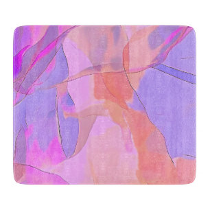 Abstract Pastel Layers  Cutting Board