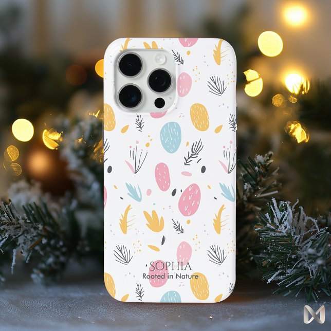 Abstract Pastel Nature - Minimalist Boho Pattern Case-Mate iPhone Case (Creator Uploaded)