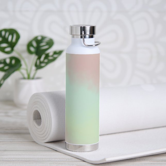 Abstract Pastel Oil Painting Water Bottle (Yoga)
