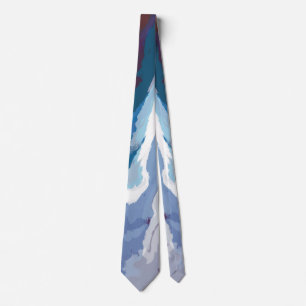 Abstract Pastel Paint Mountain Edition Tie