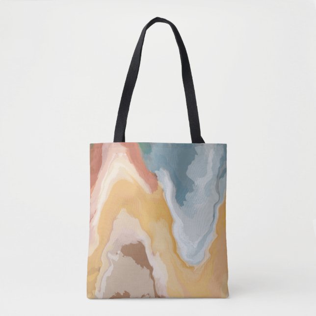 Abstract Pastel Paint Summer Edition Tote Bag (Front)