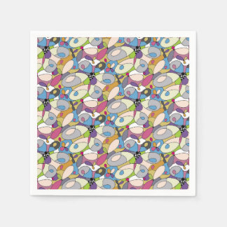 Abstract Pastel Paper Napkin