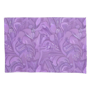 Abstract Pastel Purple Design Pillowcase