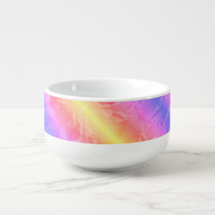 abstract pastel stripes   soup mug
