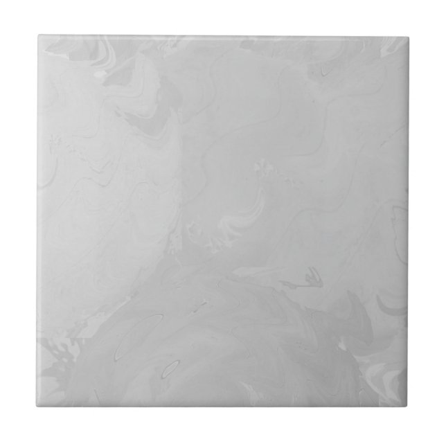 Abstract Pastel Swirl Gray Tile (Front)