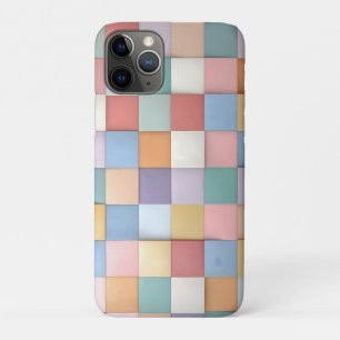 Abstract Pastel Tile Wall Pattern iPhone 11 Pro Case