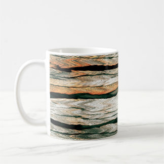 Abstract pastel tones colour neutral geo dyed mela coffee mug