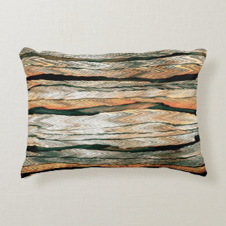 Abstract pastel tones colour neutral geo dyed mela decorative cushion