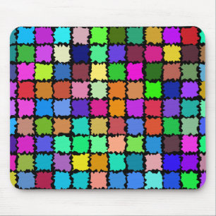 Abstract Patches Mouse Mat
