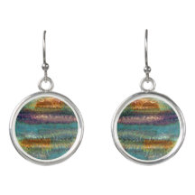 Abstract patina like design Earrings