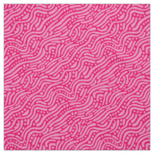 Abstract Pattern 110523 - Pink and Neon Red Fabric