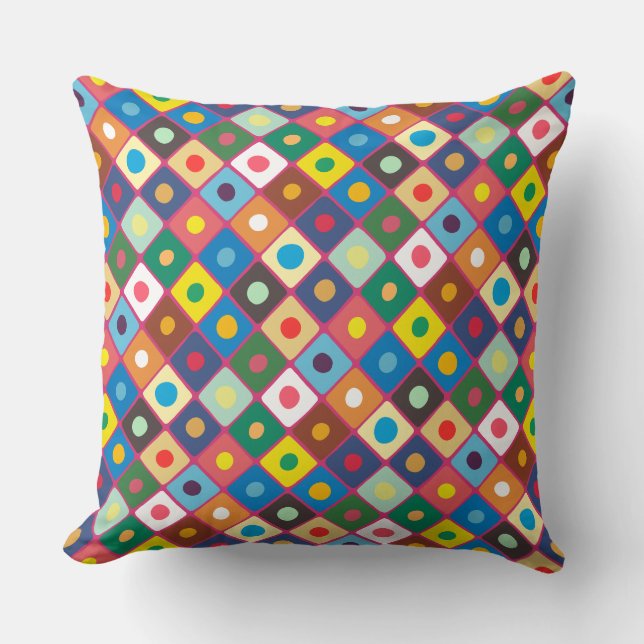 Abstract Pattern 220524 (Large Pattern Rotated 45) Cushion (Front)