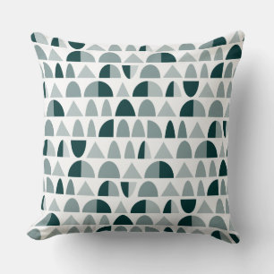 Abstract Pattern 290721 - Monochromatic Green Cushion