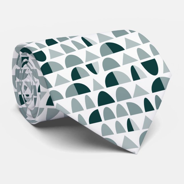 Abstract Pattern 290721 - Monochromatic Green Tie (Rolled)