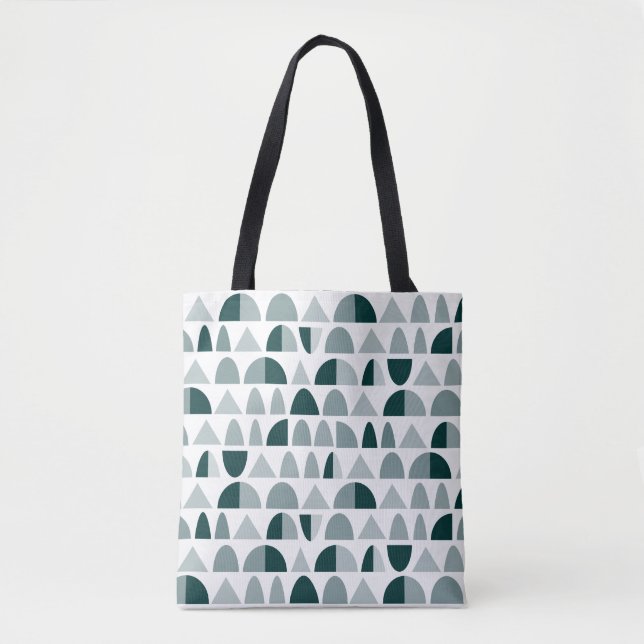 Abstract Pattern 290721 - Monochromatic Green Tote Bag (Front)