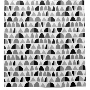 Abstract Pattern 290721 - Monochrome Shower Curtain