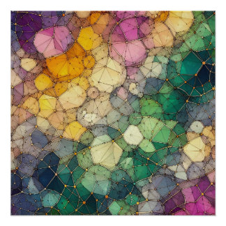 Abstract Pattern 3 - AI - Artwork Poster