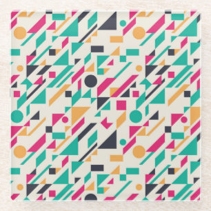 Abstract pattern 3 glass coaster