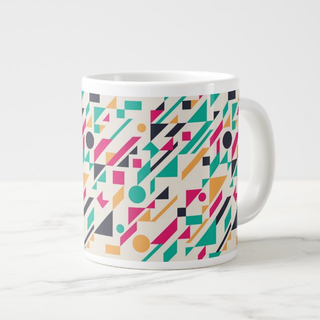 Abstract pattern 3 large coffee mug (Front Right)