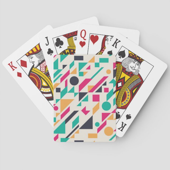 Abstract pattern 3 playing cards (Back)