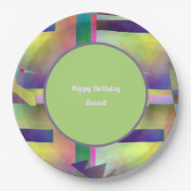 Abstract Pattern Adult Any Age Birthday Party