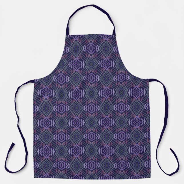 Abstract Pattern Art Of Watercolor Brushstrokes Apron (Front)