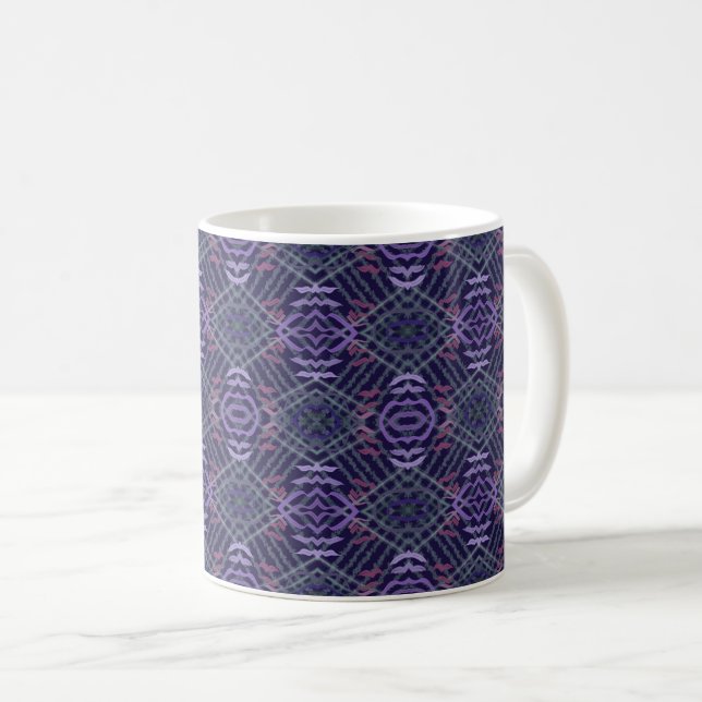 Abstract Pattern Art Of Watercolor Brushstrokes Coffee Mug (Front Right)